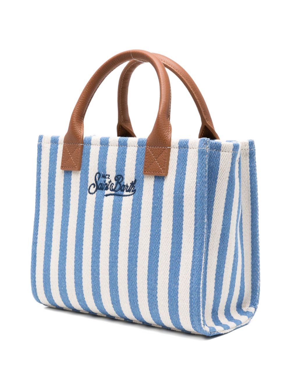 MC2 SAINT BARTH Borsa a mano Vanity Bag Midi con rifiniture in pelle, view 2