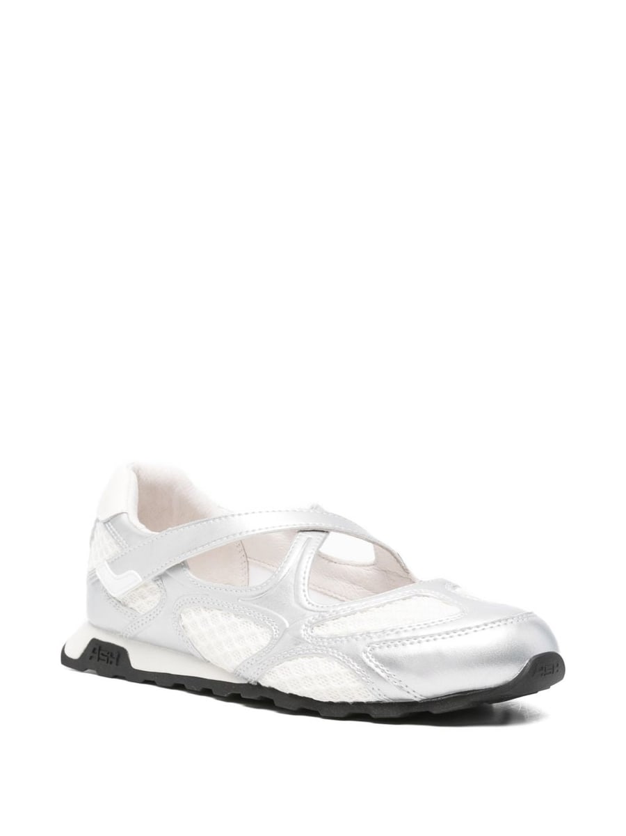 ASH Ballerine Kore color argento, view 2