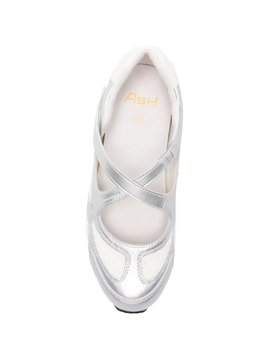 ASH Ballerine Kore color argento, view 4