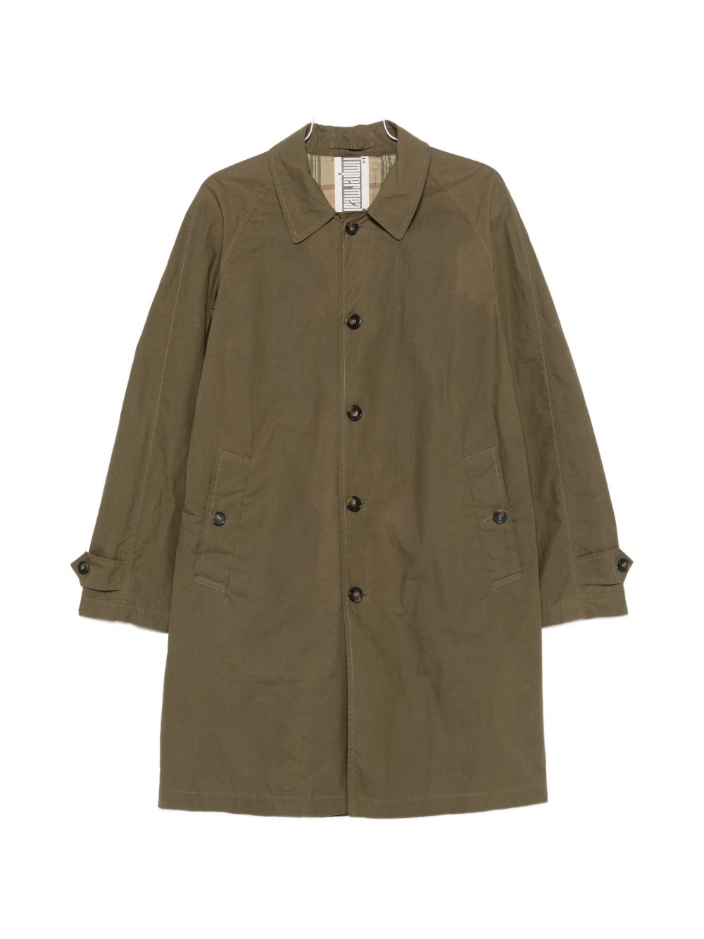 L IMPERMEABILE Trench impermeabile New Dean Wax Coat marrone