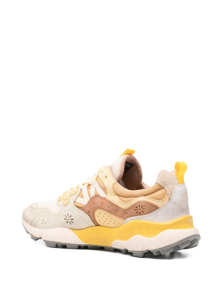 FLOWER MOUNTAIN Sneakers multicolore beige e marrone, view 2