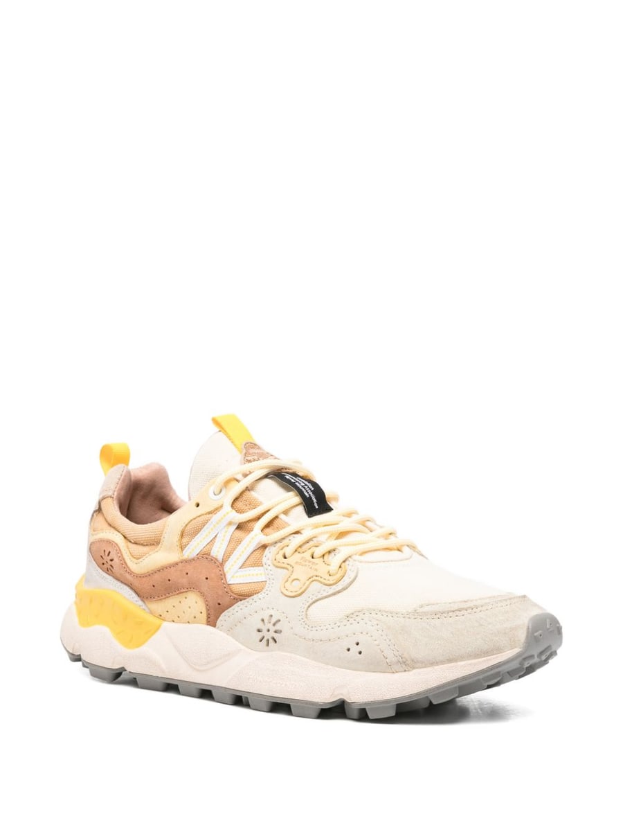 FLOWER MOUNTAIN Sneakers multicolore beige e marrone, view 4