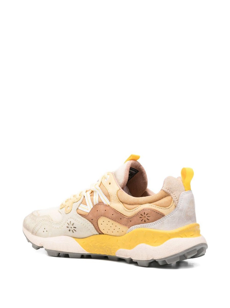 FLOWER MOUNTAIN Sneakers multicolore beige e marrone, view 5