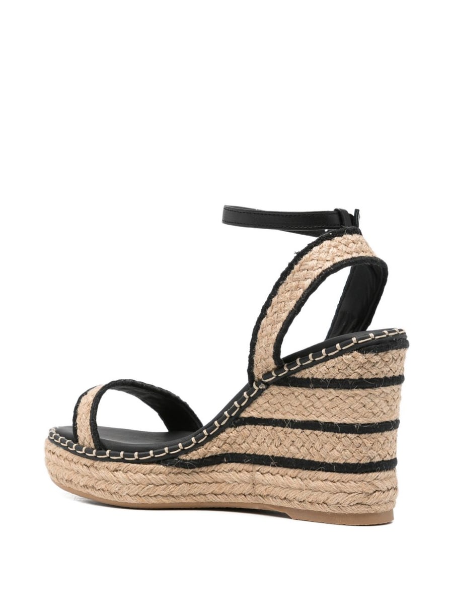 CASTANER Zeppe Bera beige e nero, view 2