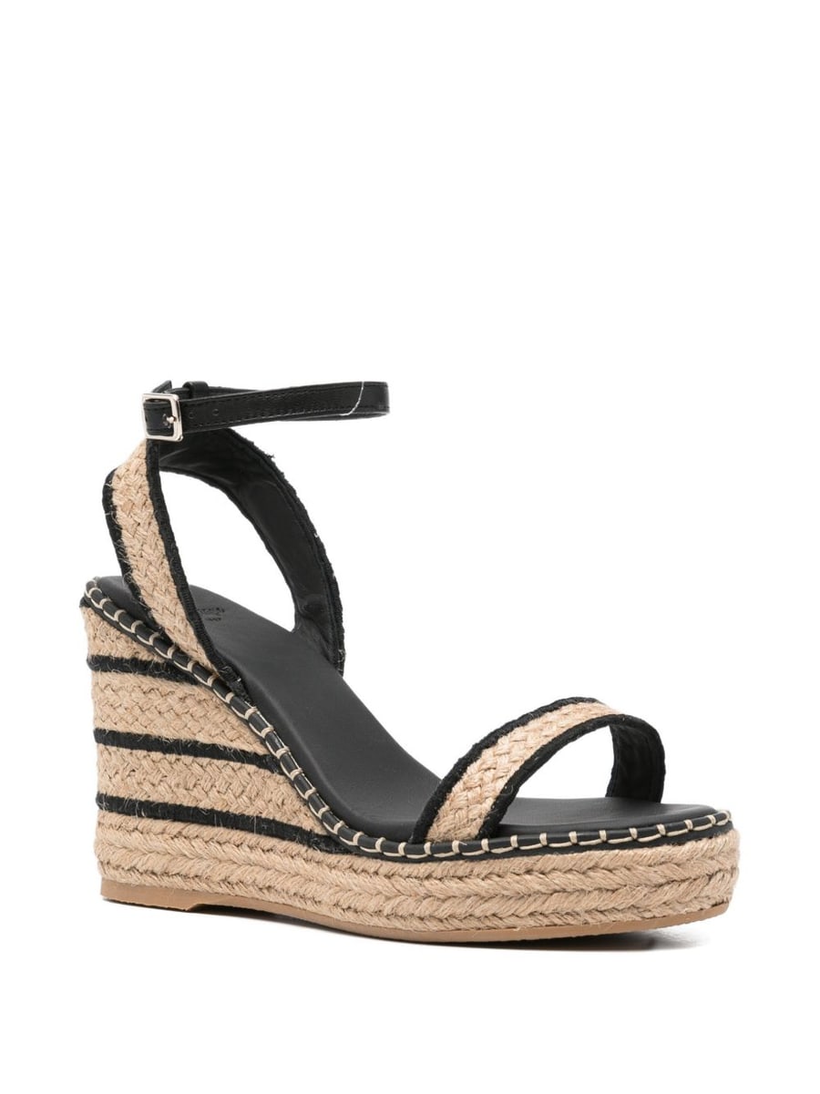 CASTANER Zeppe Bera beige e nero, view 3