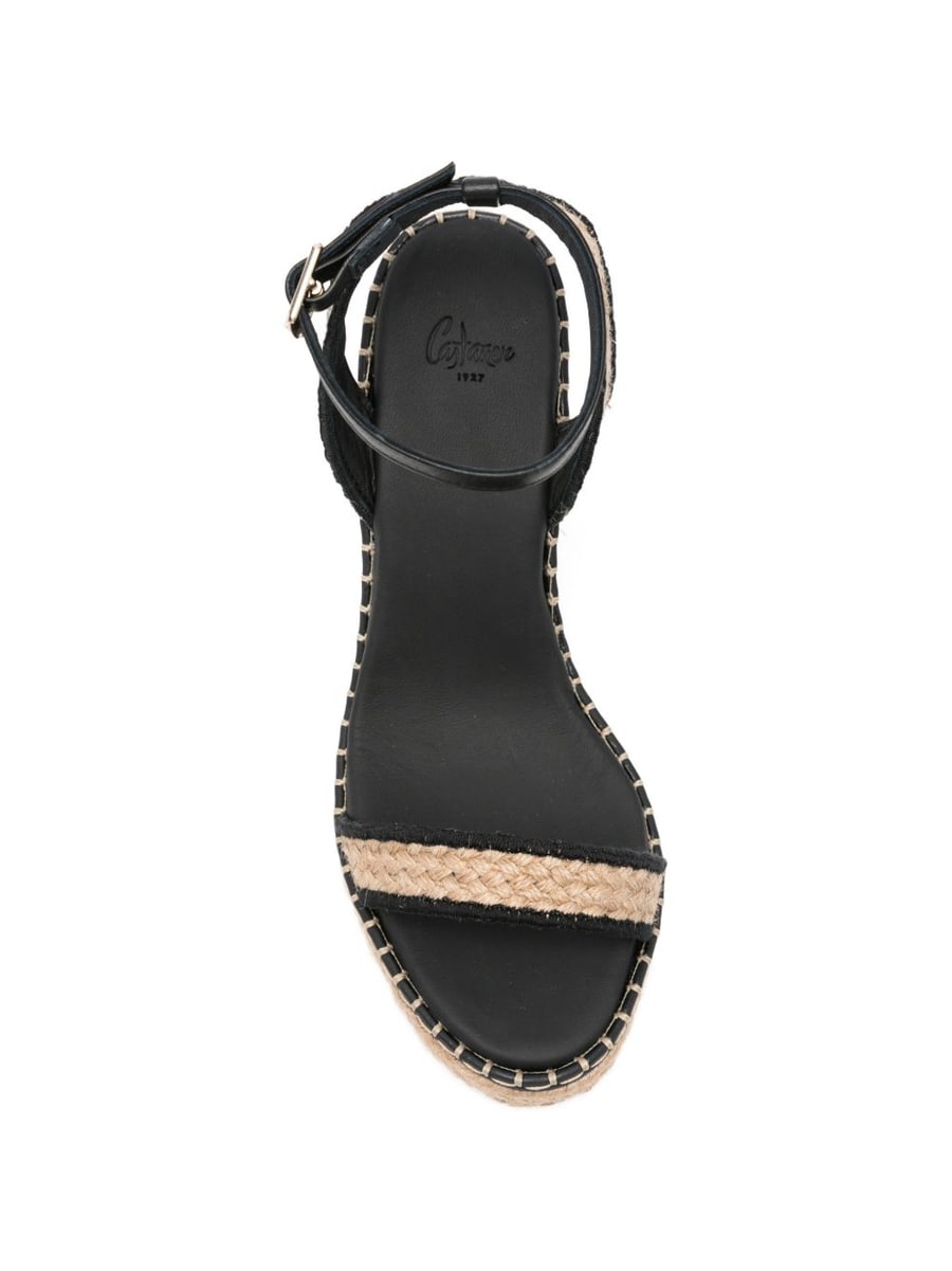 CASTANER Zeppe Bera beige e nero, view 4