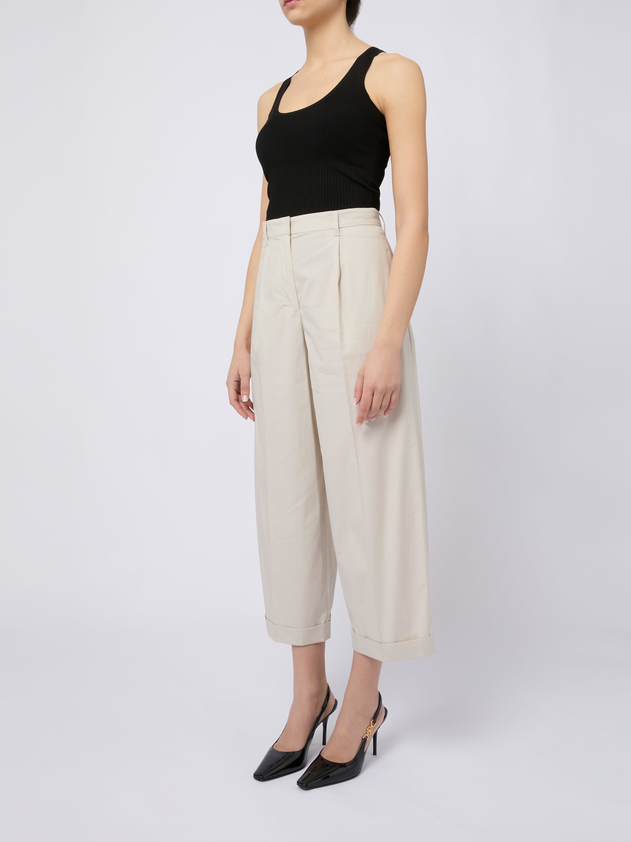 'S Max Mara Pantaloni casual Danza bianco sporco, view 2