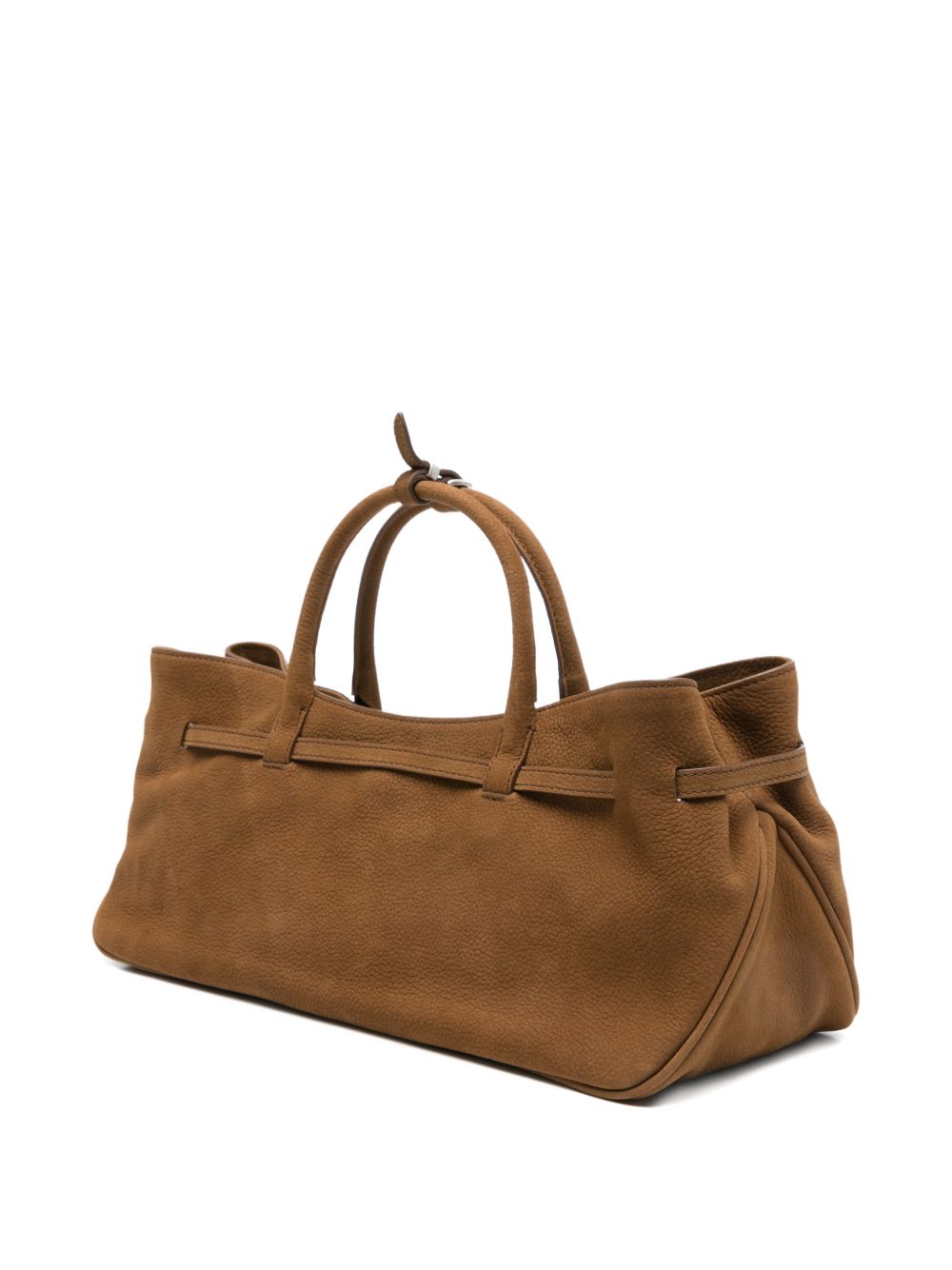 MARGESHERWOOD Borsa in suede Grandma Used Bag con logo, view 2