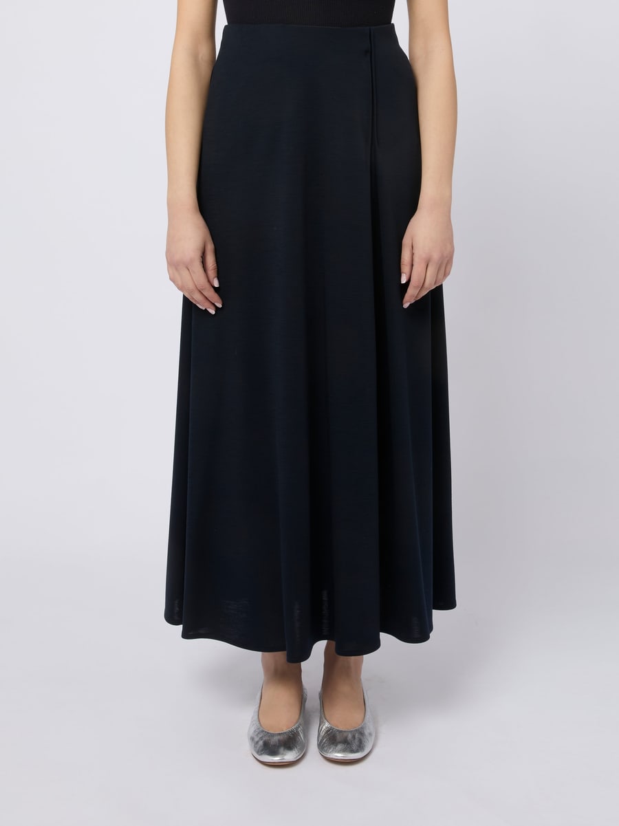 Max Mara Gonna lunga Stille elegante e fluida nero, view 3