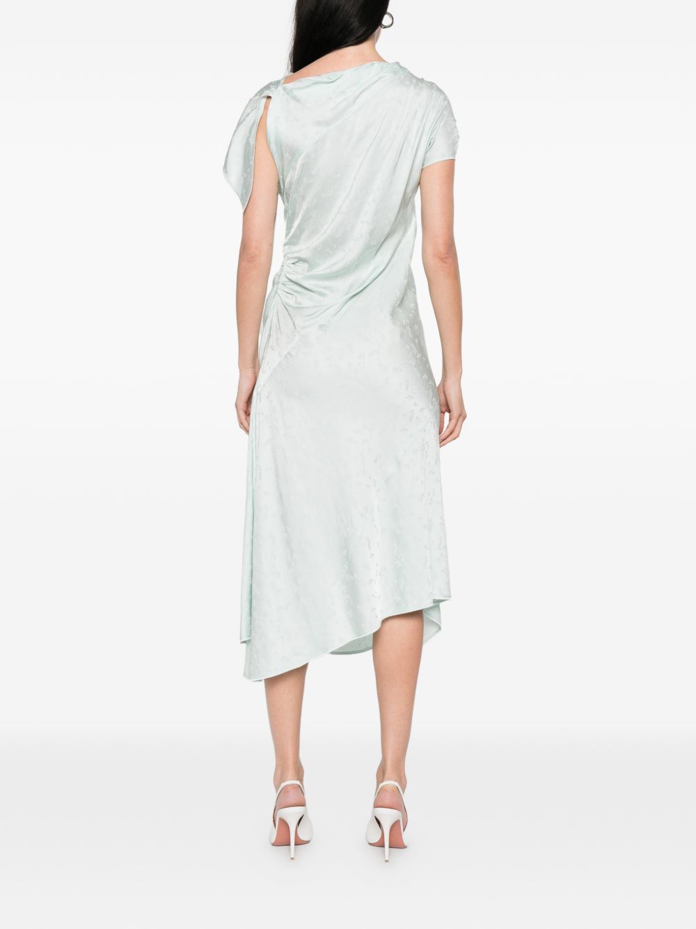 Victoria Beckham Abito midi color pastello, view 2