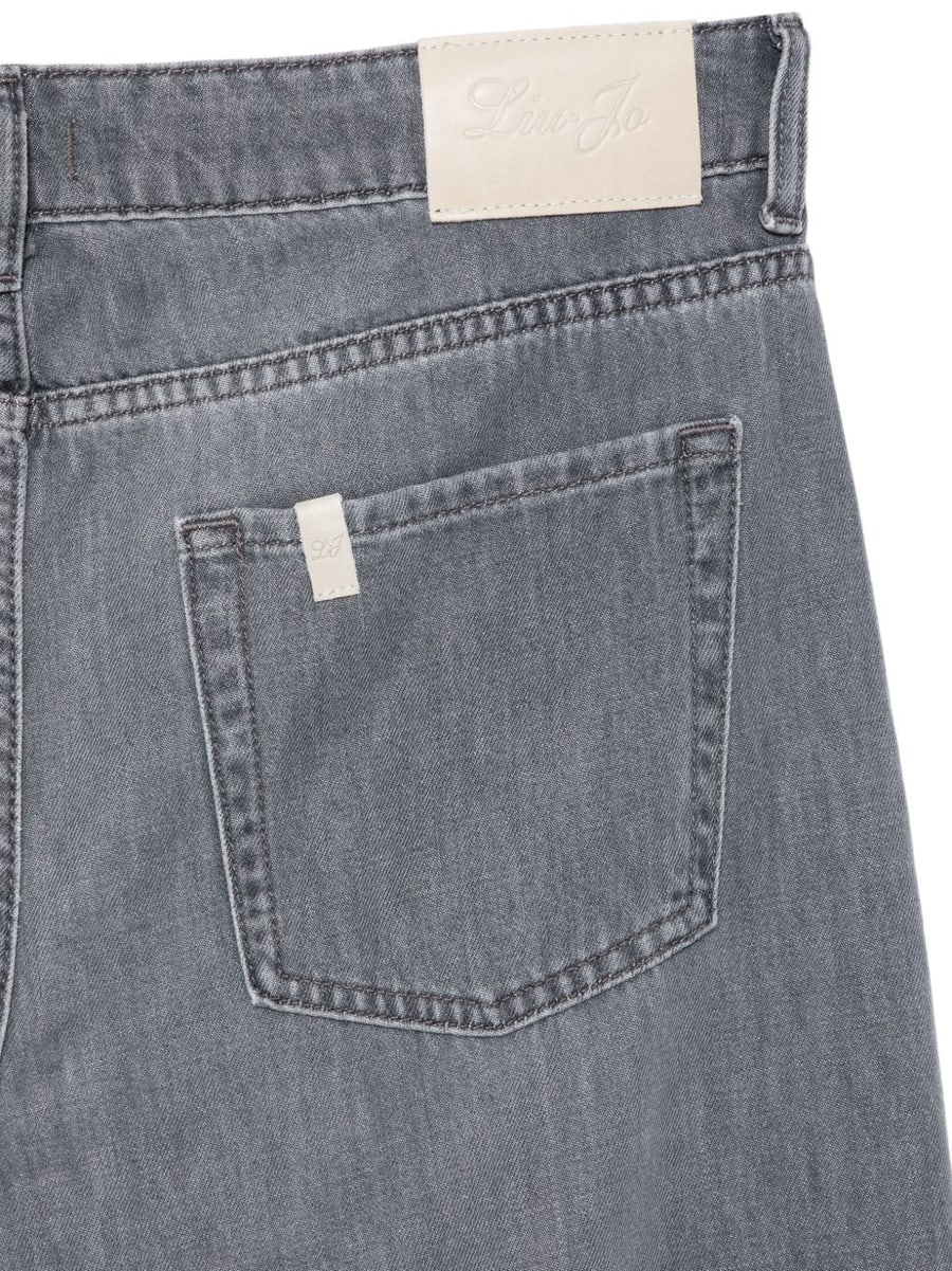 LIUJO Jeans grigio a gamba larga, view 2