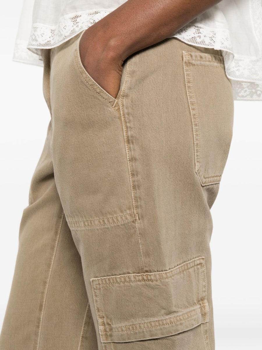 CITIZENS OF HUMANITY Jeans Clina a zampa beige con tasche, view 2