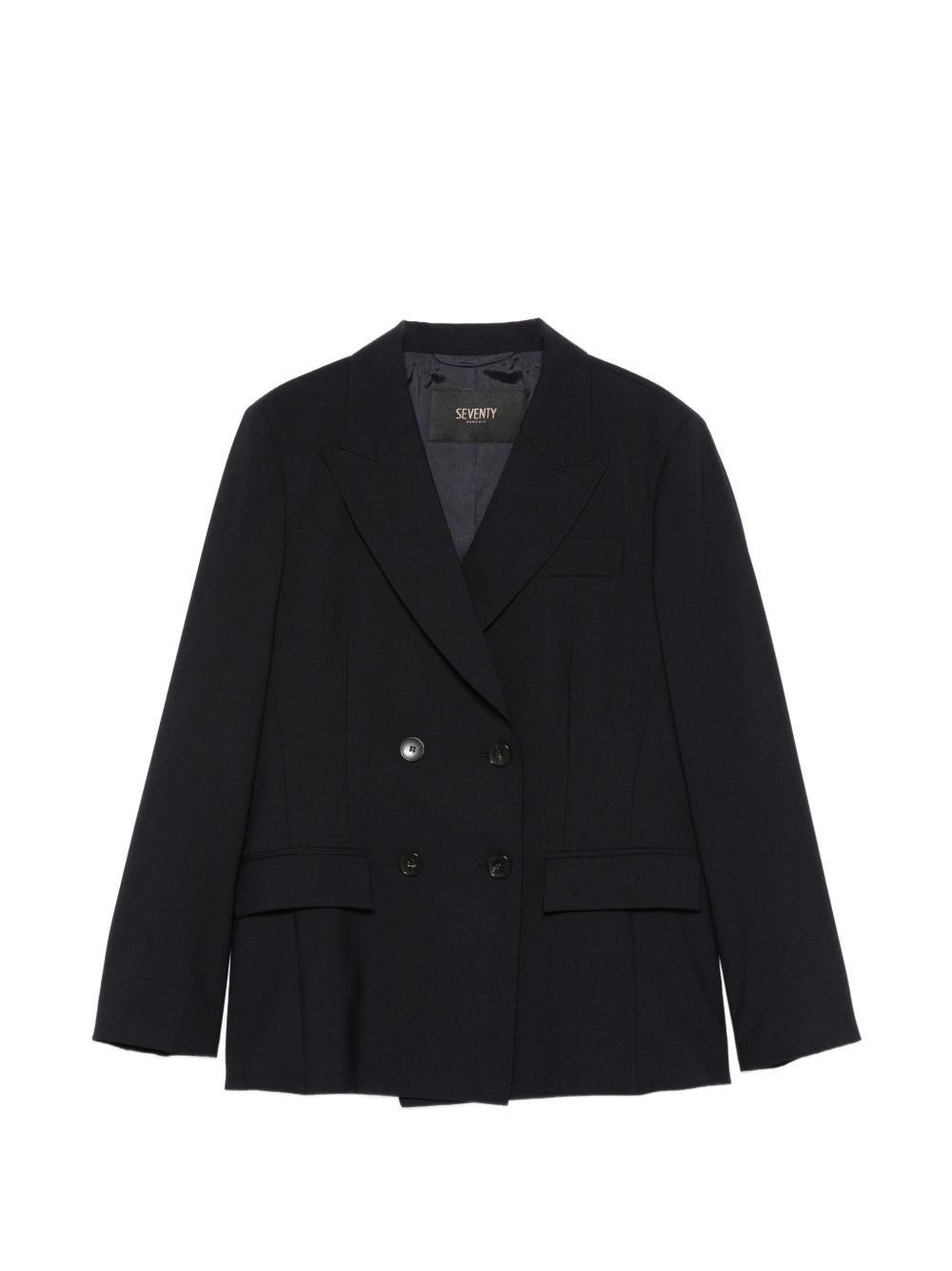 SEVENTY Blazer doppiopetto in lana blu