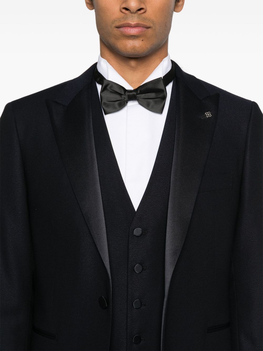Tagliatore Completo blu navy con gilet giacca e pantaloni, view 2