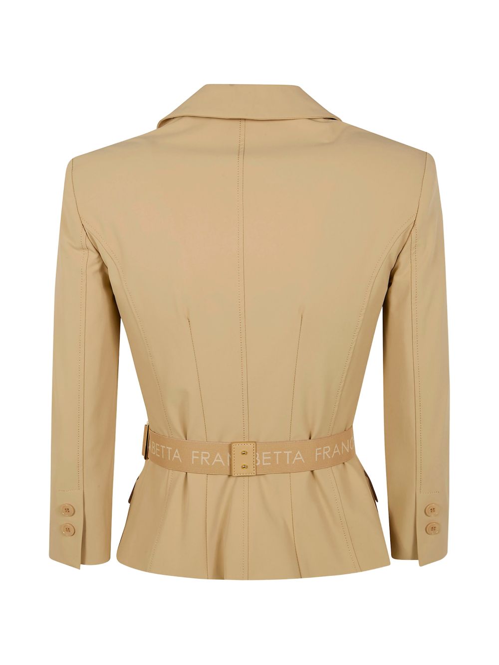 Elisabetta Franchi Giacca blazer con cintura in vita e maniche 3/4, view 2