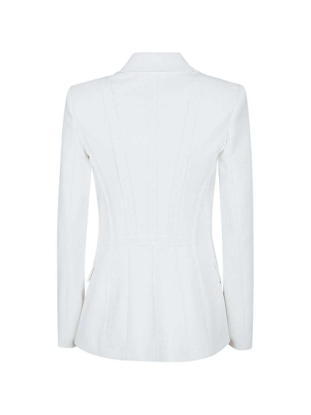 Elisabetta Franchi Blazer strutturato elegante color avorio, view 2