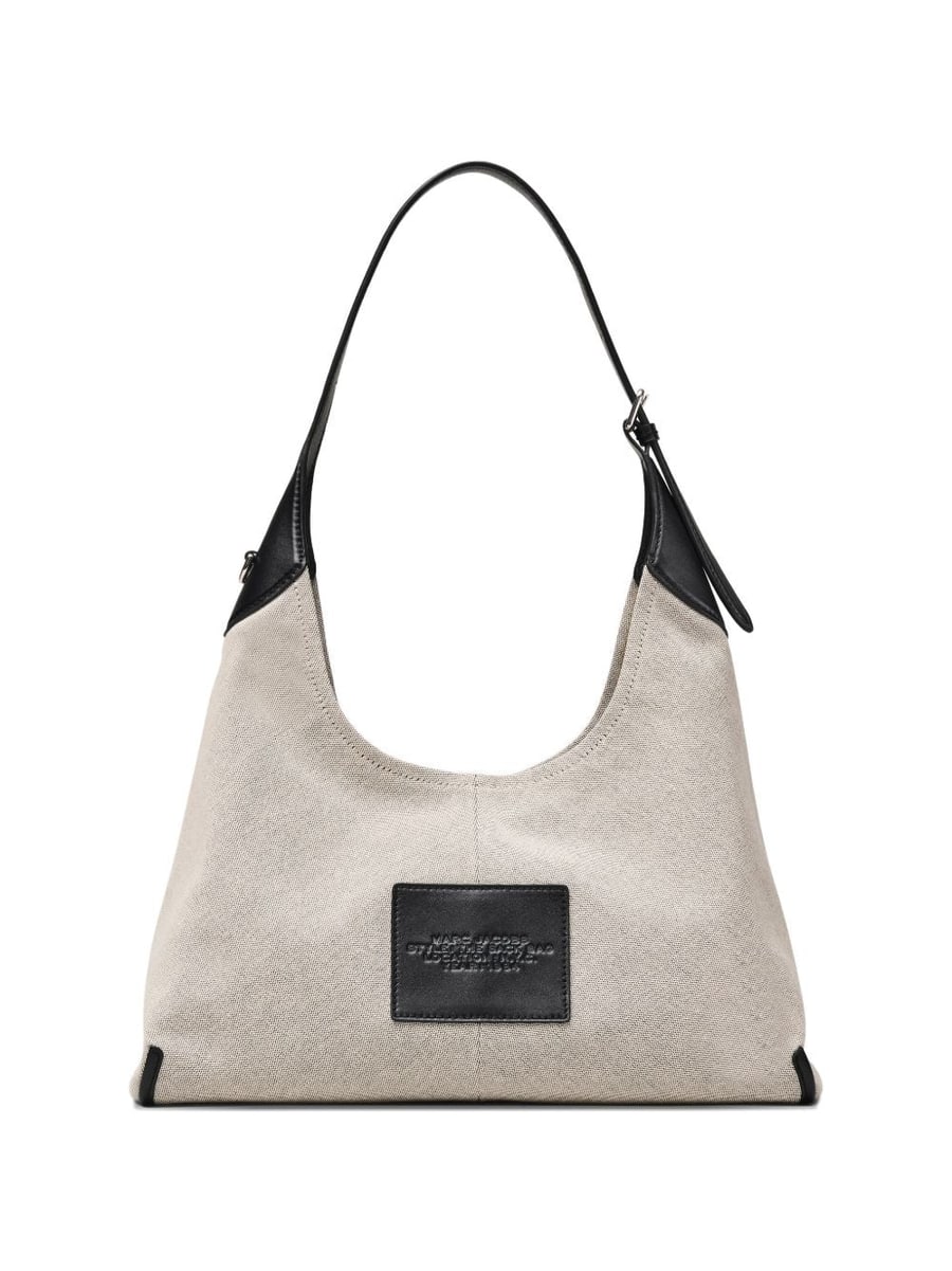 Marc Jacobs Borsa The Sack in cotone grigio, view 5