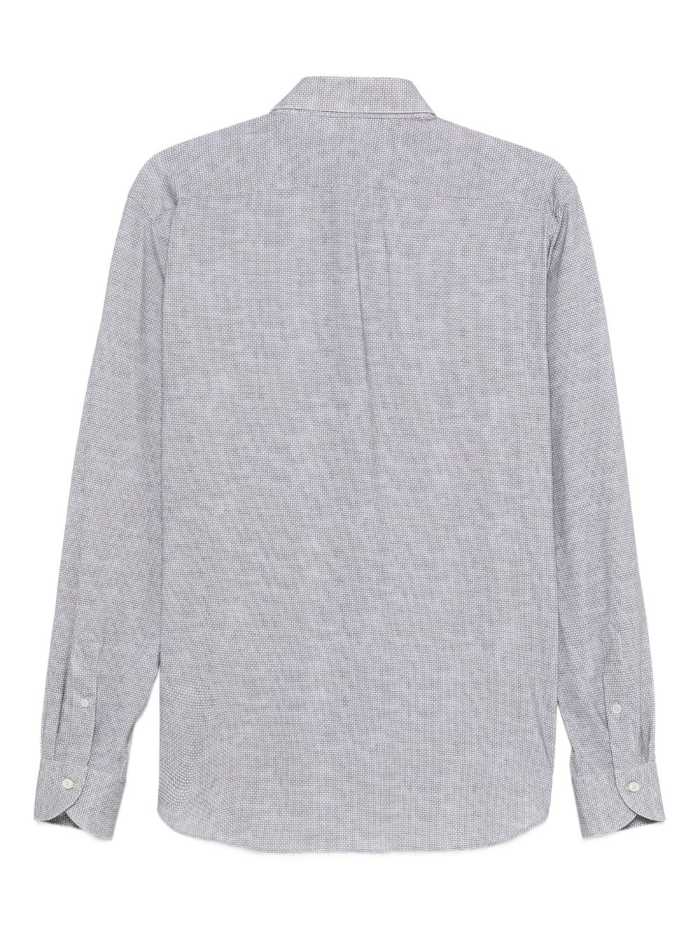 XACUS Camicia microfantasia in jersey grigio, view 2