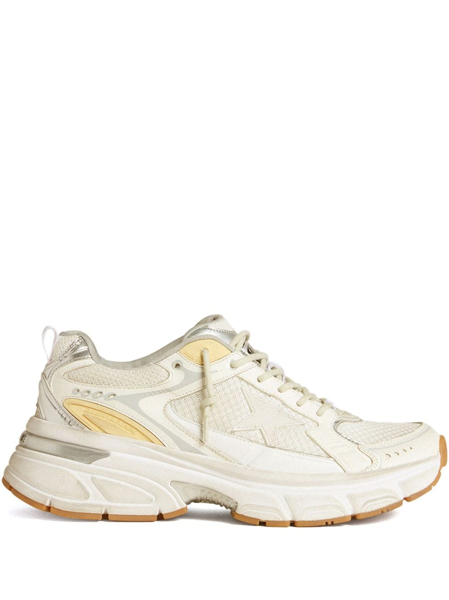 Golden Goose Sneakers 'Lightstar' bianche e gialle