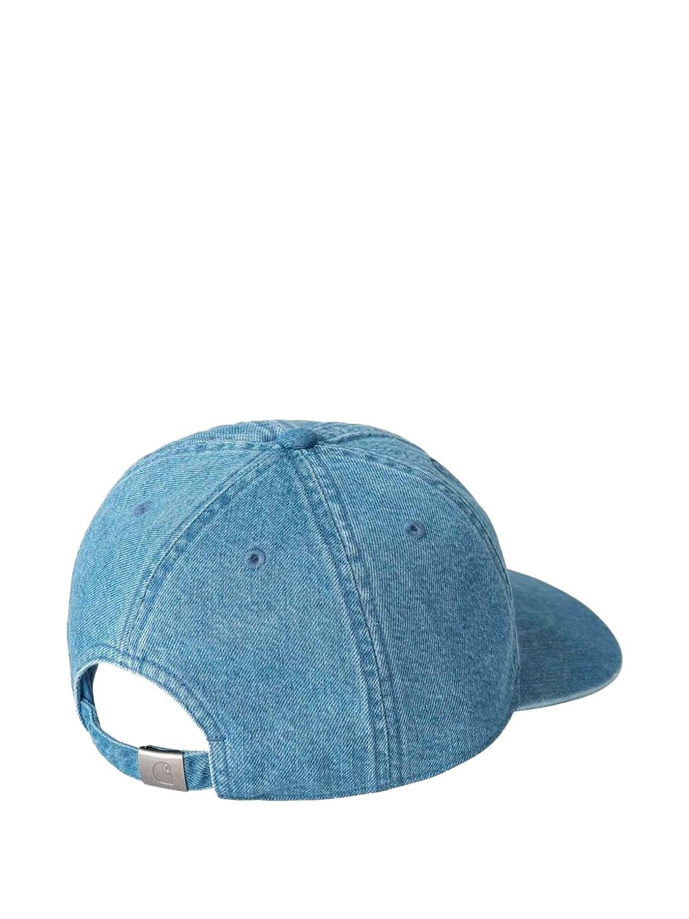 Carhartt WIP Cappello da baseball in cotone effetto denim con logo, view 2