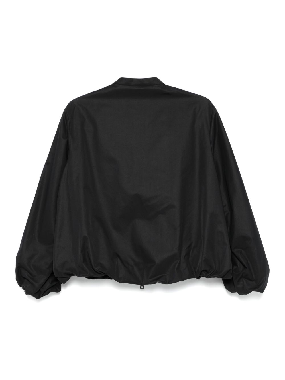 Moncler Bomber nero tecnico con zip, view 2
