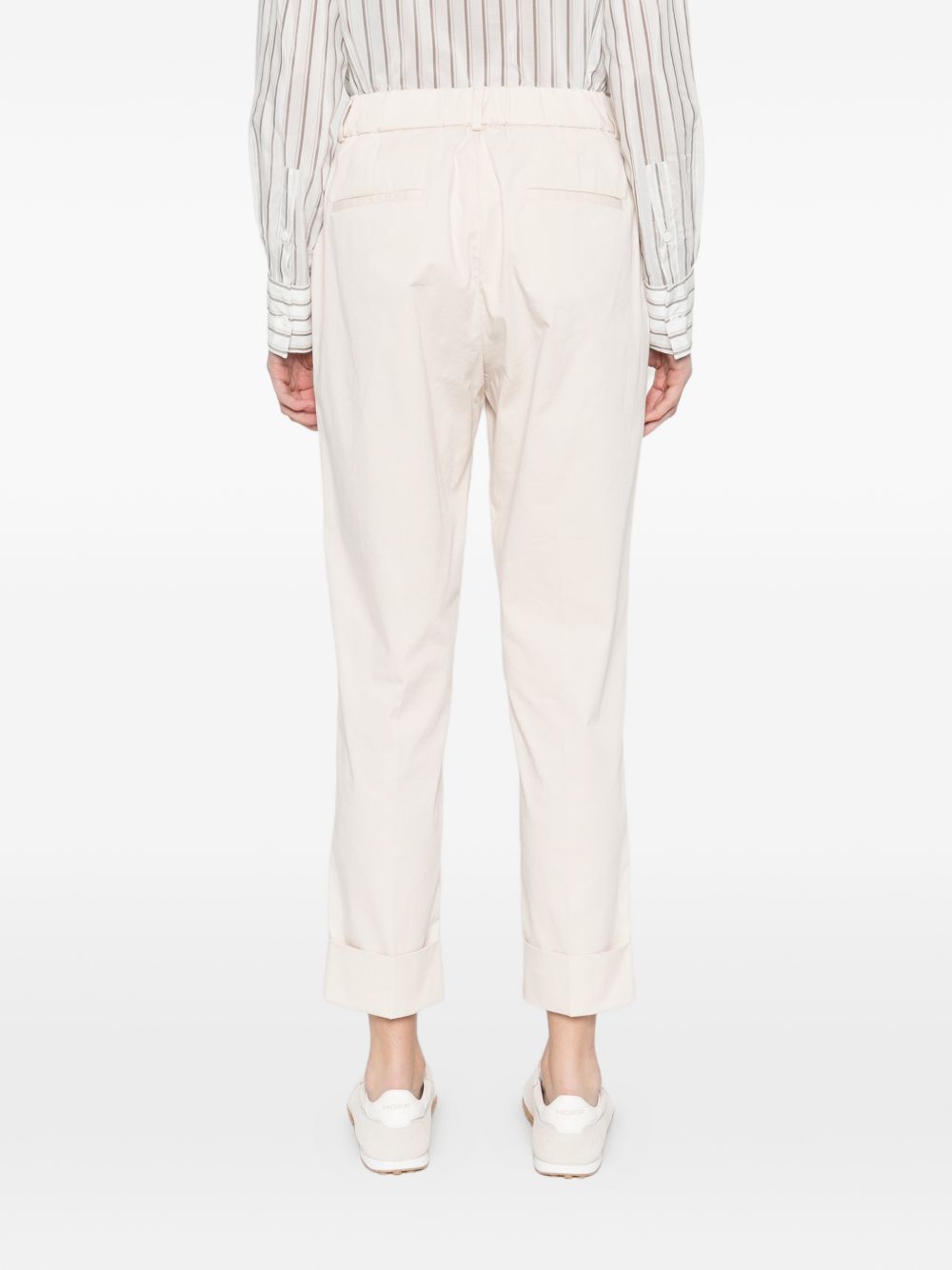 PESERICO Pantaloni beige con pinces, view 2