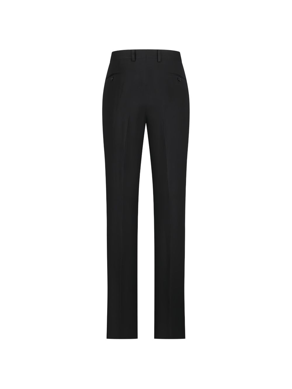 LARDINI Pantaloni a gamba dritta in cotone nero, view 2