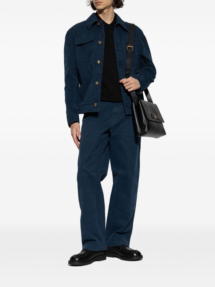 Versace Jeans blu con design a pannelli, view 3