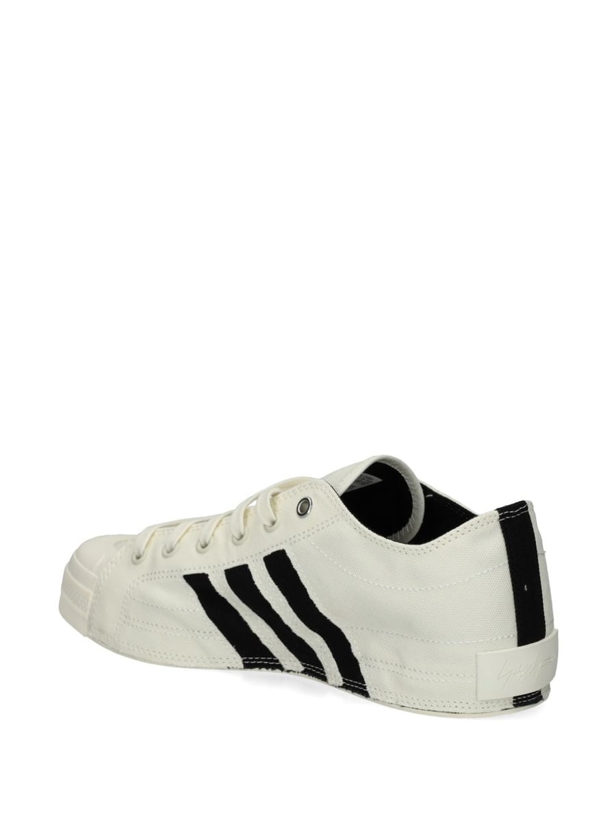 Y-3 Three Stripes sneakers bianche, view 3