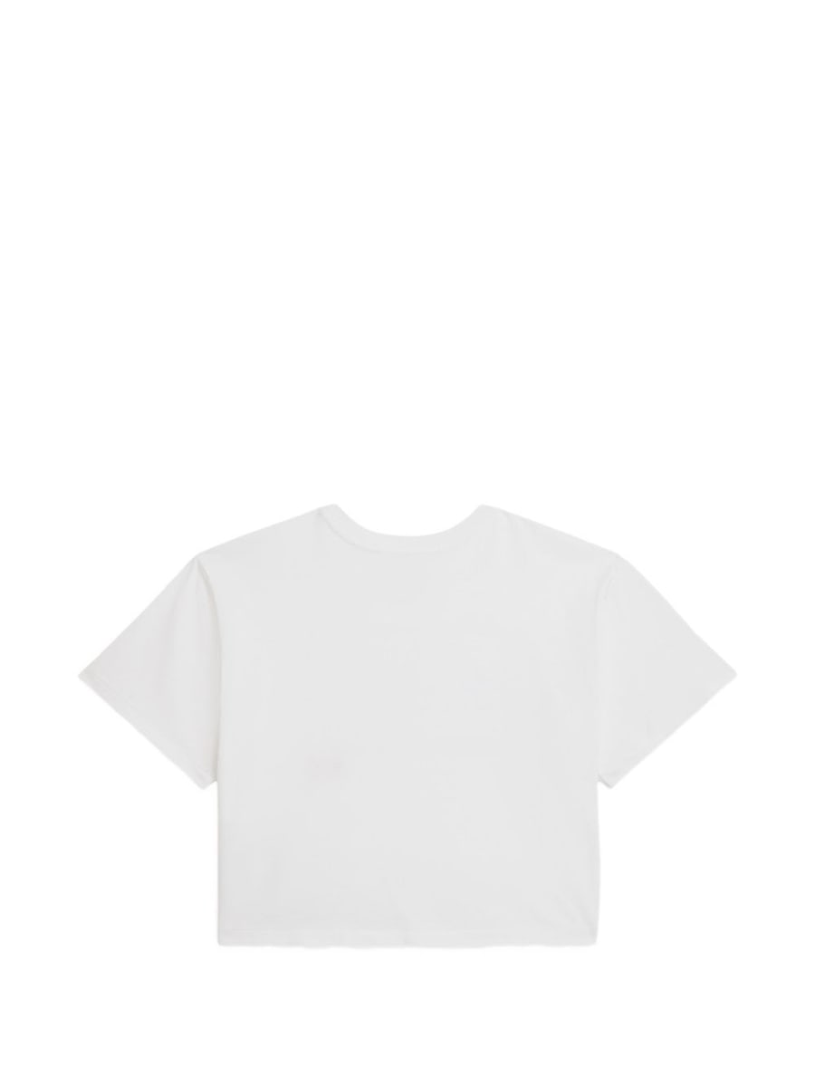 Polo Ralph Lauren T-shirt bianca con stampa grafica sul petto, view 2