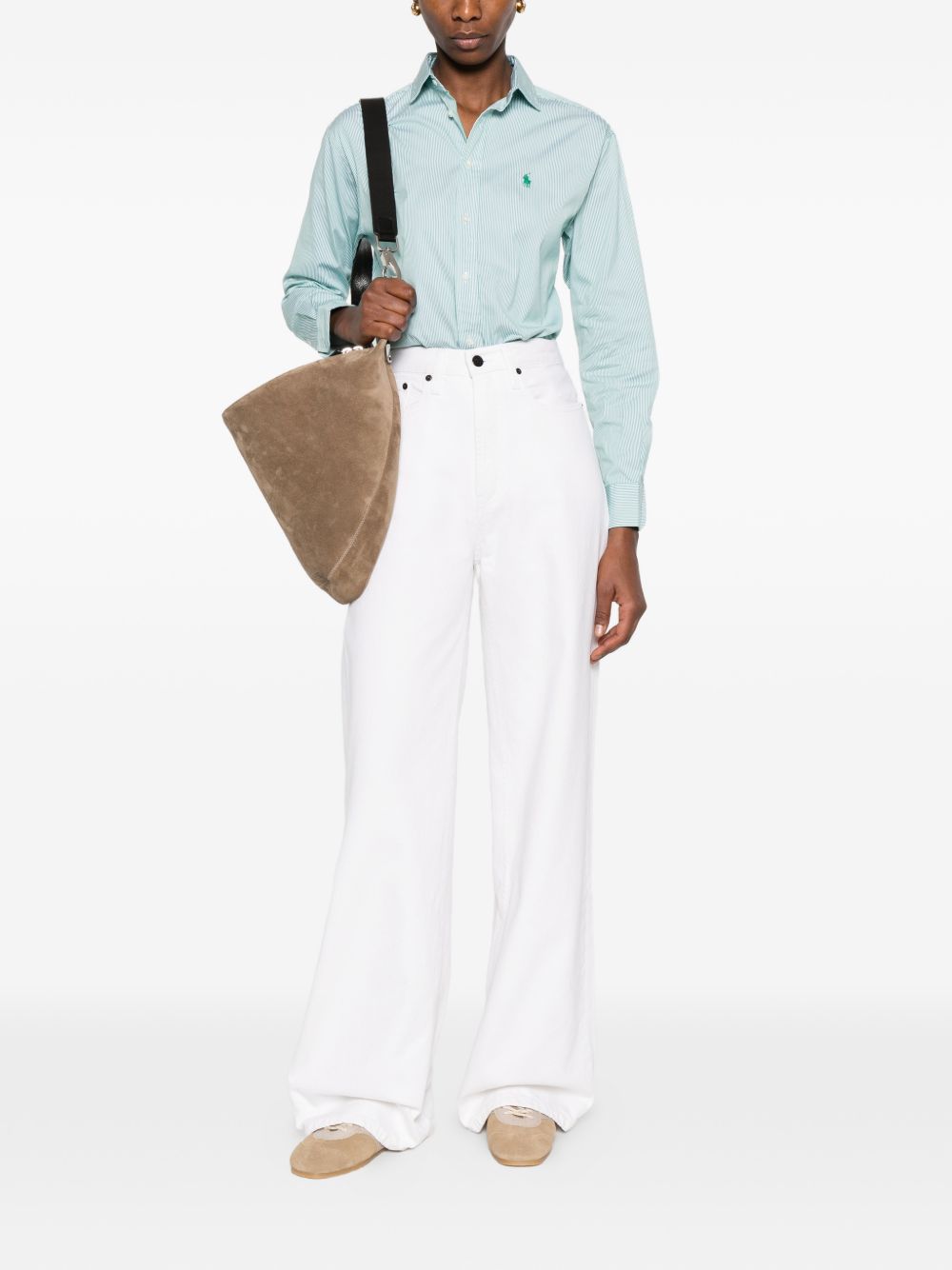 LOIS Jeans Skater Loose in denim di cotone bianco, view 2