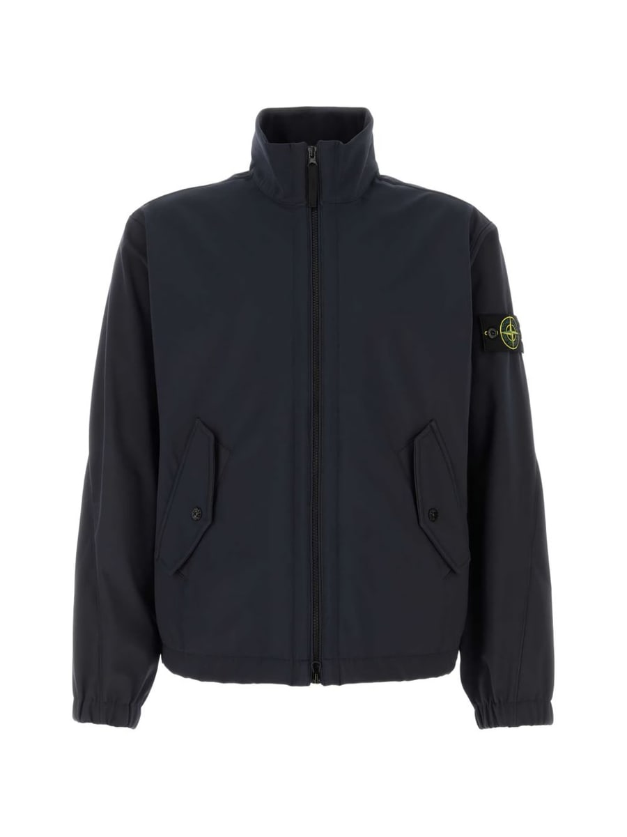 Stone Island Giacca con zip blu navy