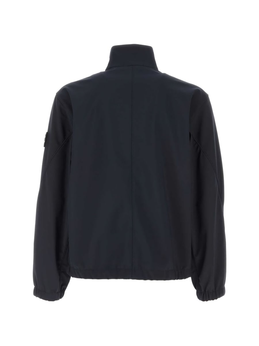 Stone Island Giacca con zip blu navy, view 2