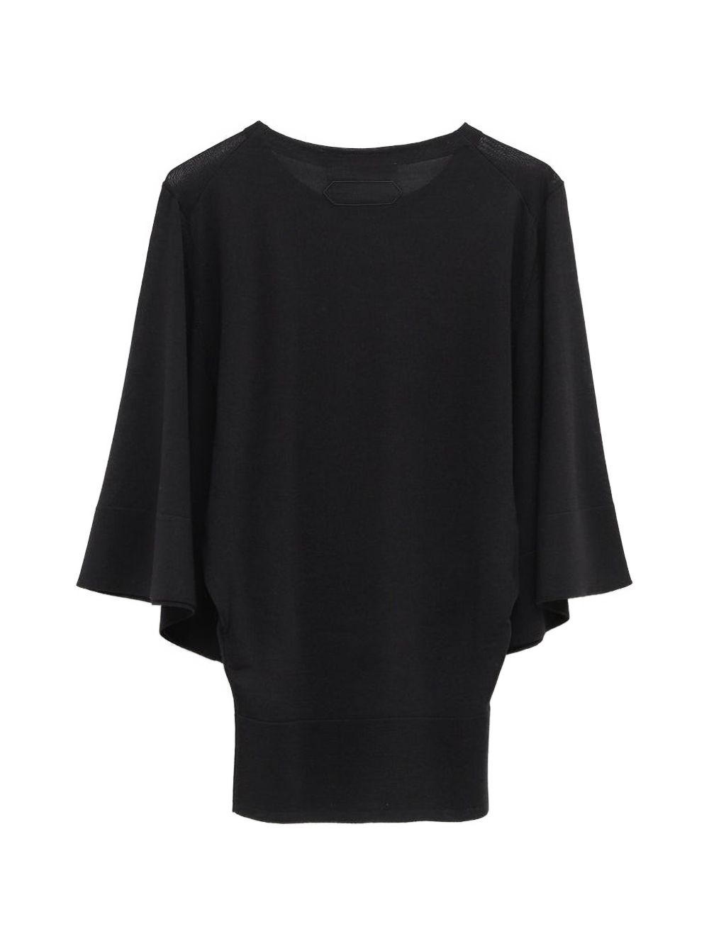 Jacquemus Maglia Mananco nera in lana e seta, view 2