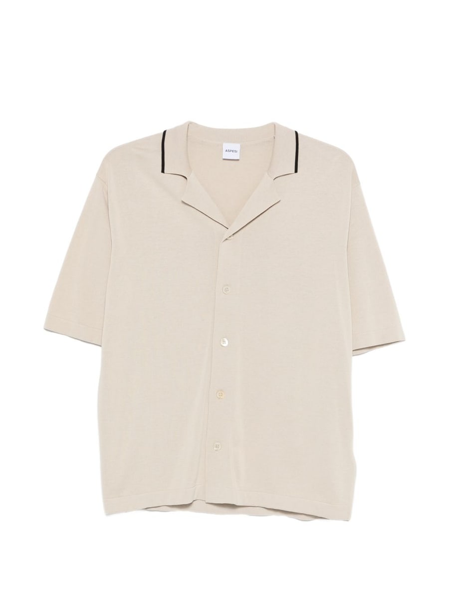 ASPESI Camicia in cotone beige