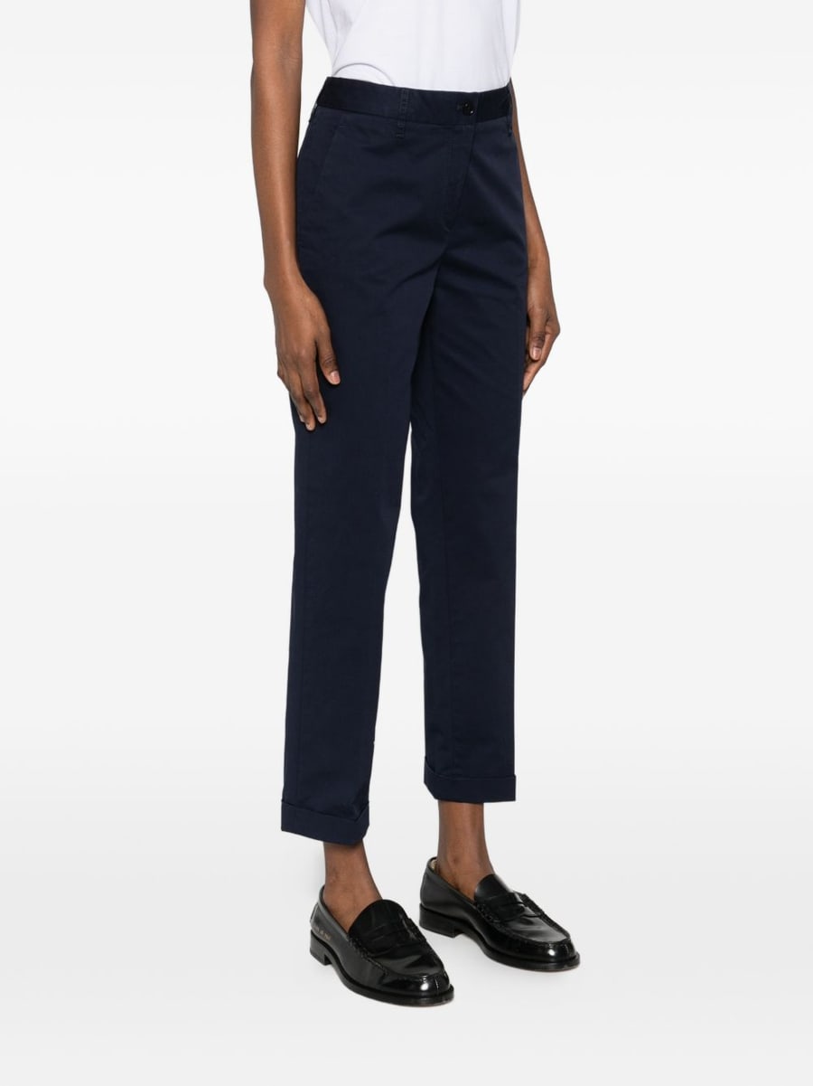 ASPESI Pantaloni in cotone blu navy, view 5