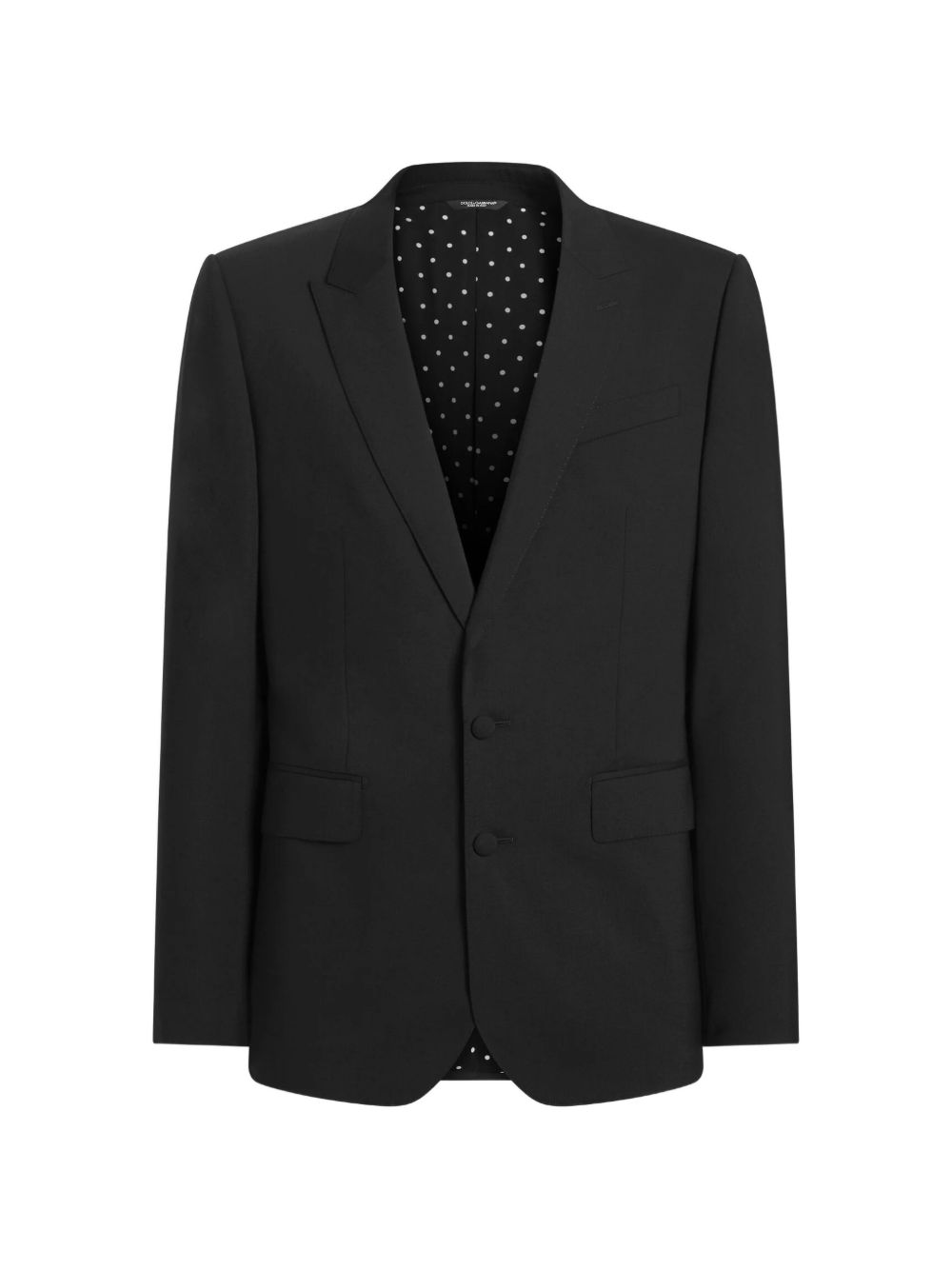 Dolce & Gabbana Giacca monopetto in lana vergine nera