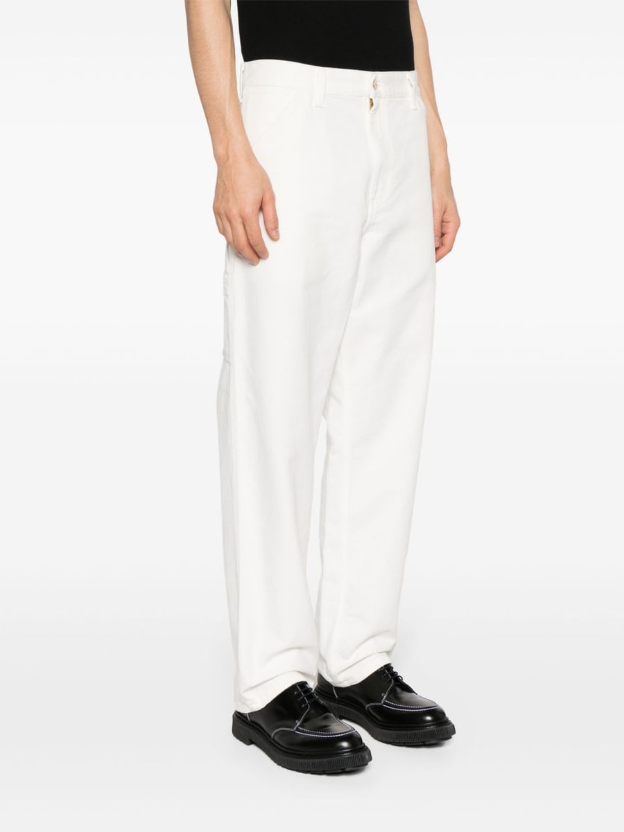Carhartt WIP Jeans in cotone bianco, view 3