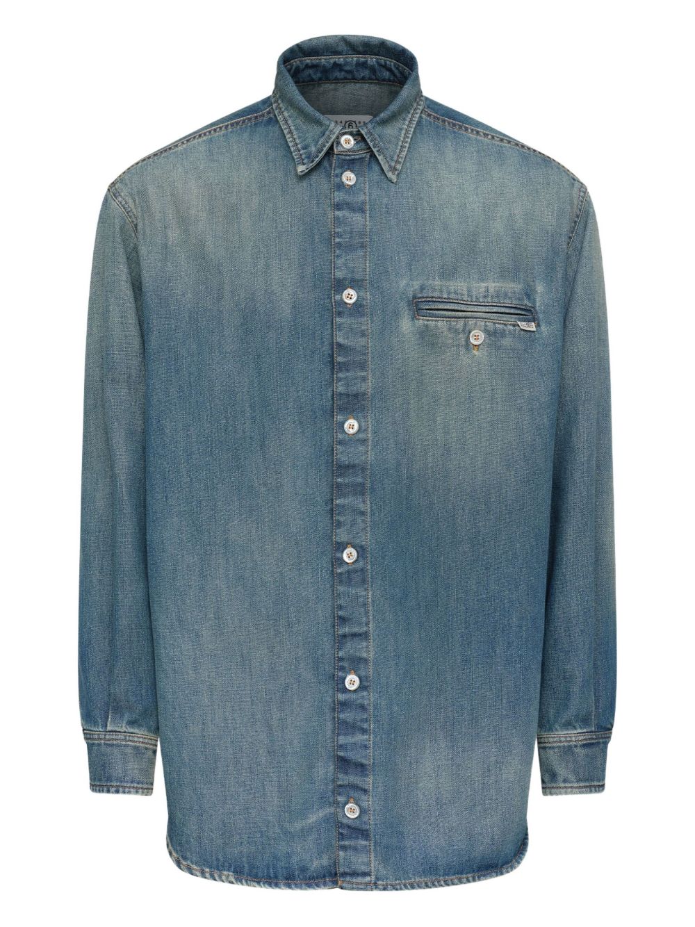 MM6 Maison Margiela Camicia in denim con tasca