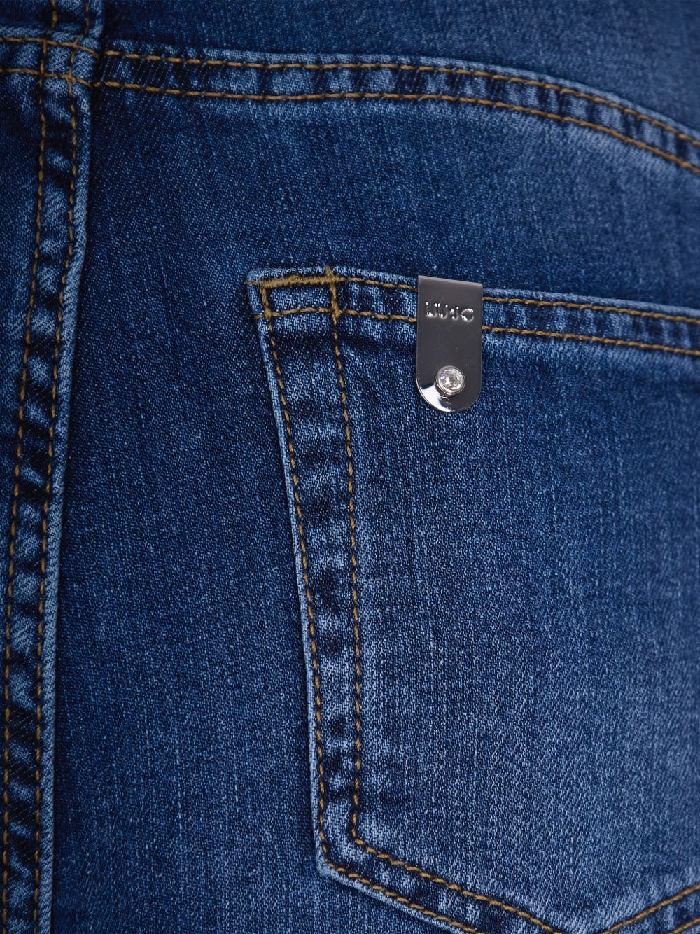 LIUJO Jeans blu con bottoni, view 2