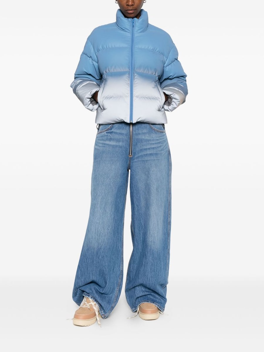 ALEXANDER WANG Jeans con zip a gamba ampia, view 4