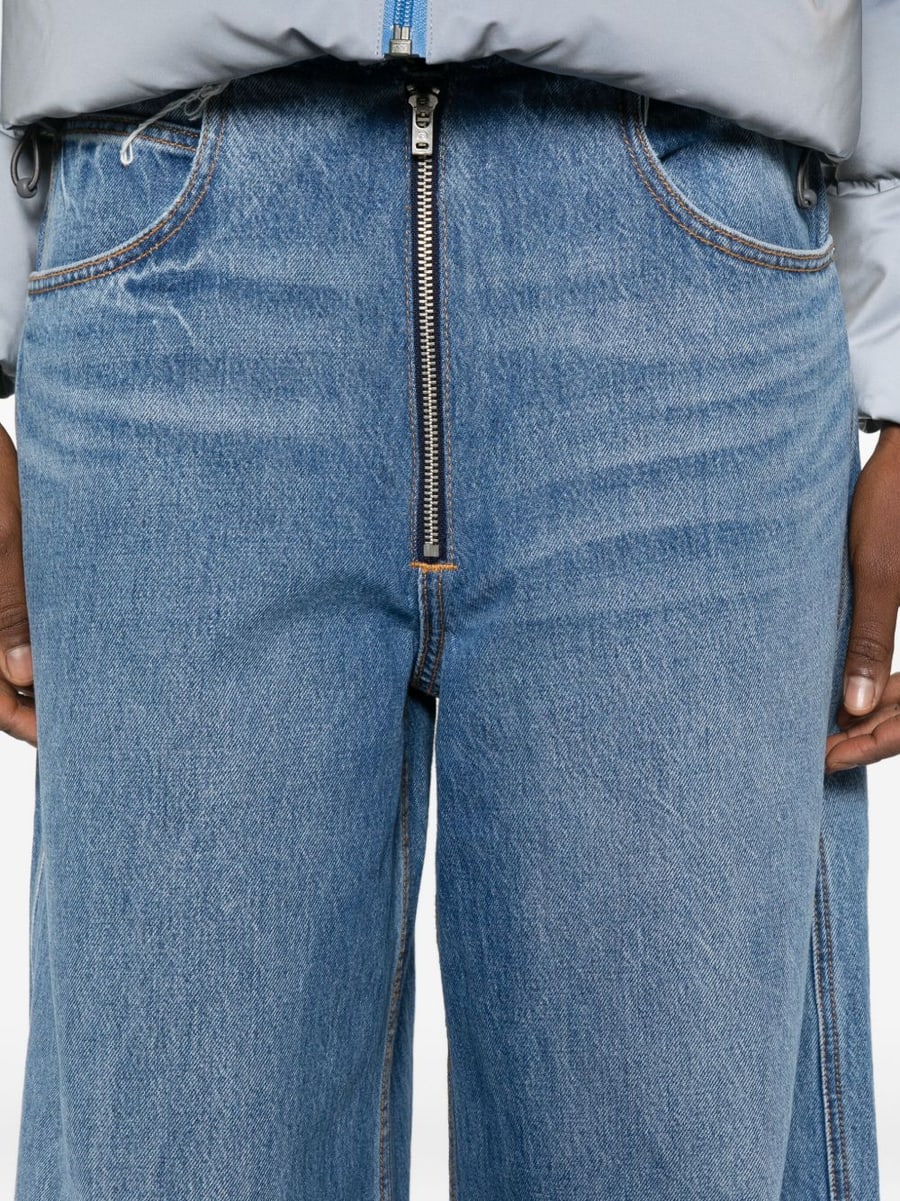 ALEXANDER WANG Jeans con zip a gamba ampia, view 5
