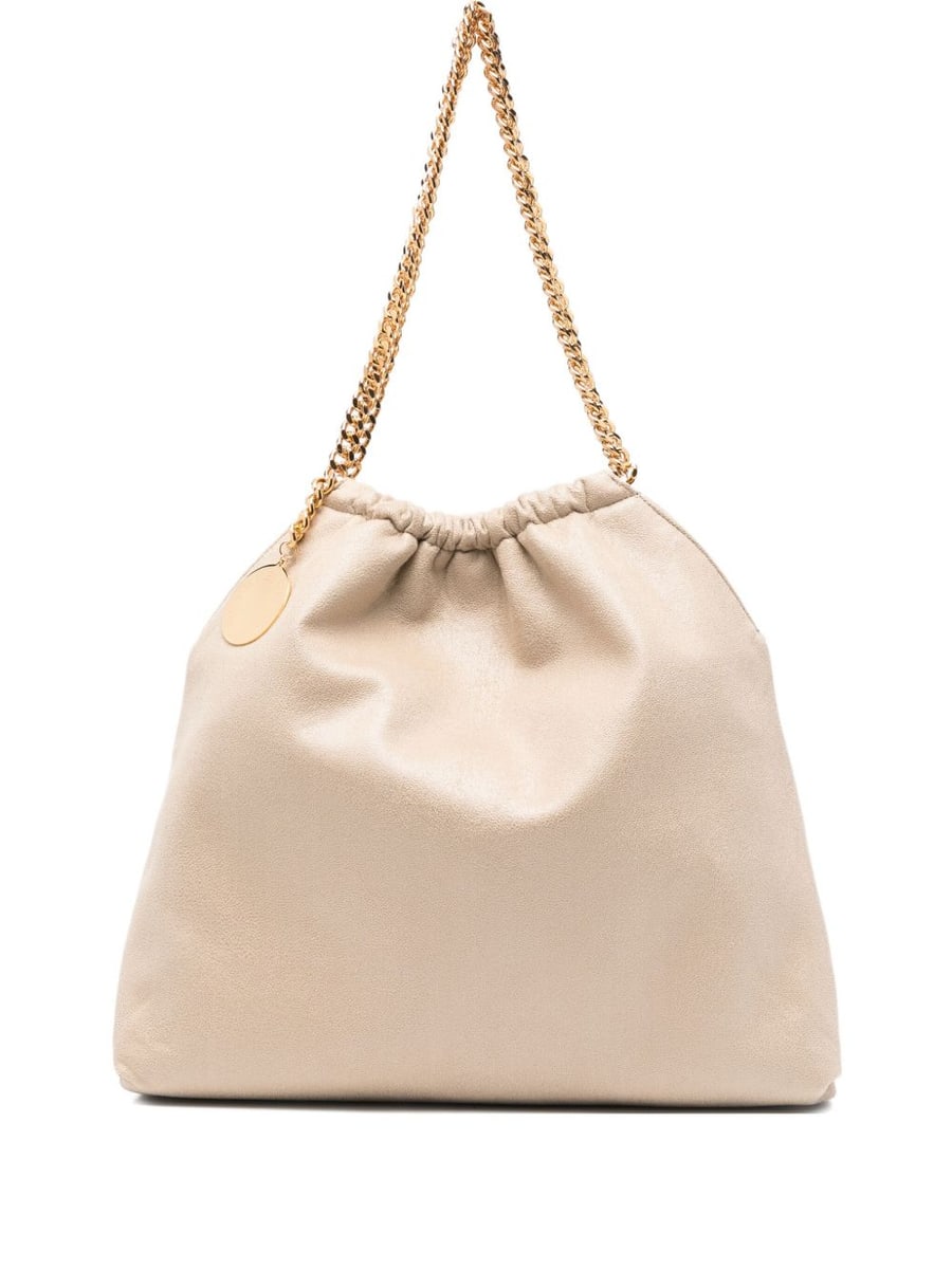 Stella McCartney Borsa a spalla Falabella Drawstring beige