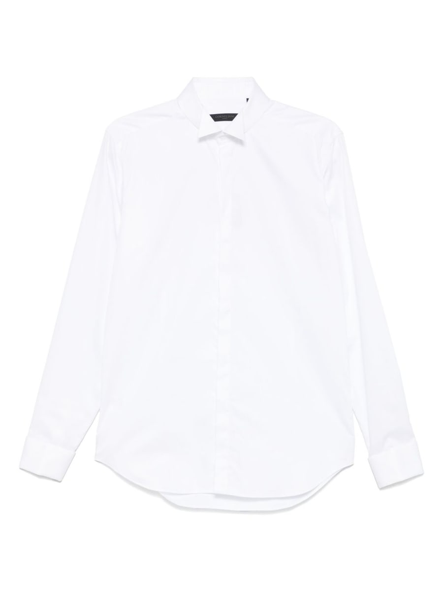 Corneliani Camicia classica in cotone bianco