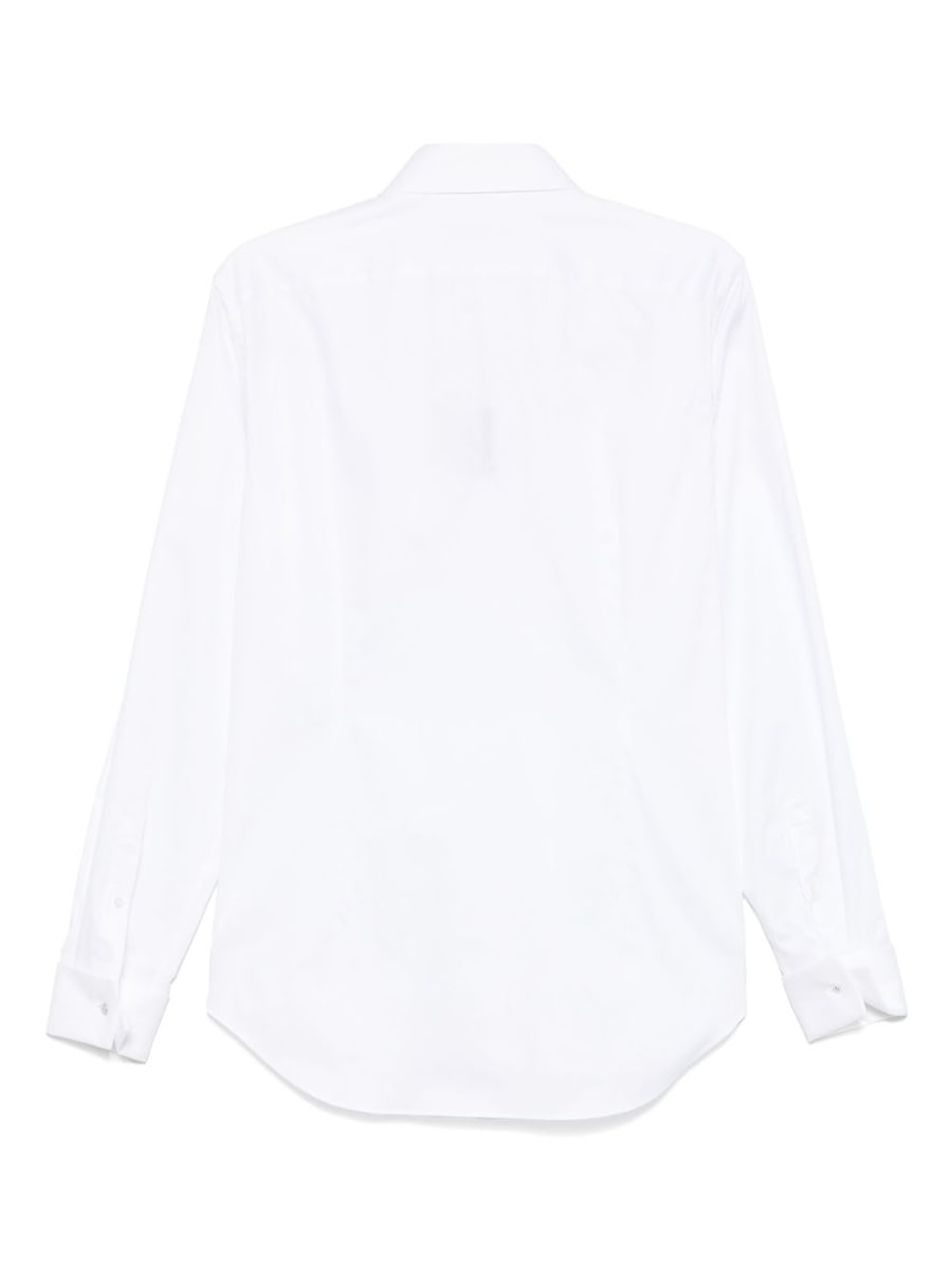 Corneliani Camicia classica in cotone bianco, view 2