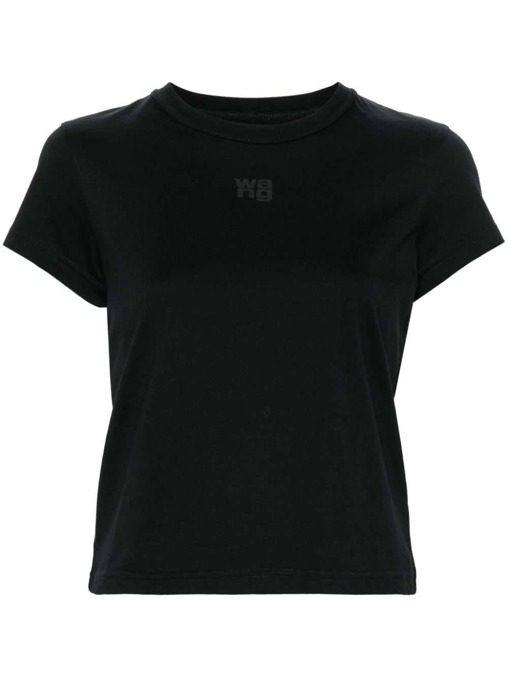 ALEXANDER WANG T-shirt nera con logo