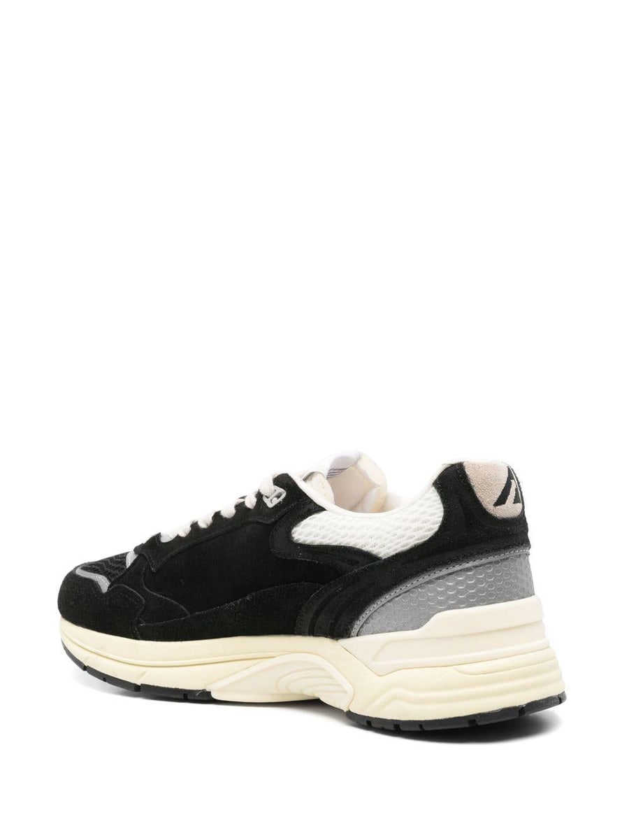 Autry Sneakers 'Hyperway' nere e argento, view 2