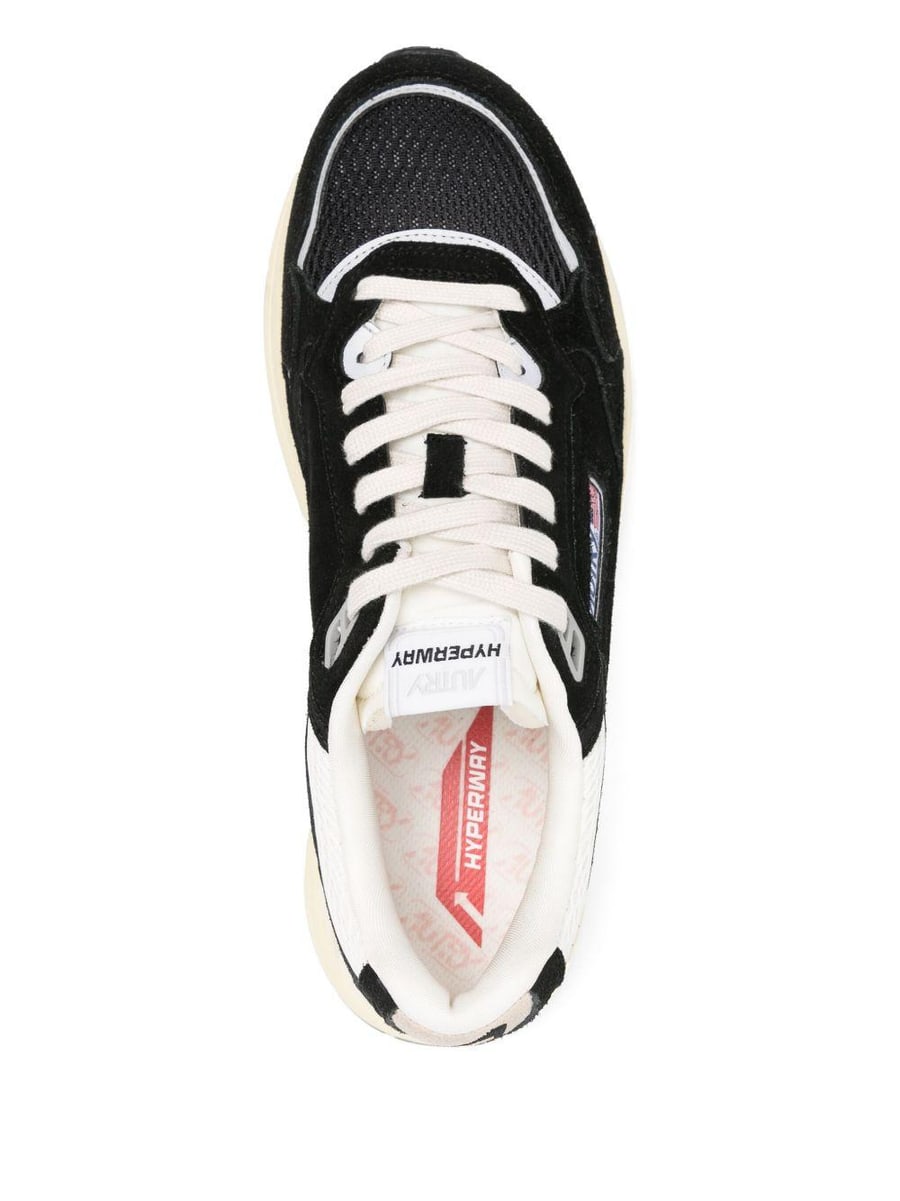 Autry Sneakers 'Hyperway' nere e argento, view 3