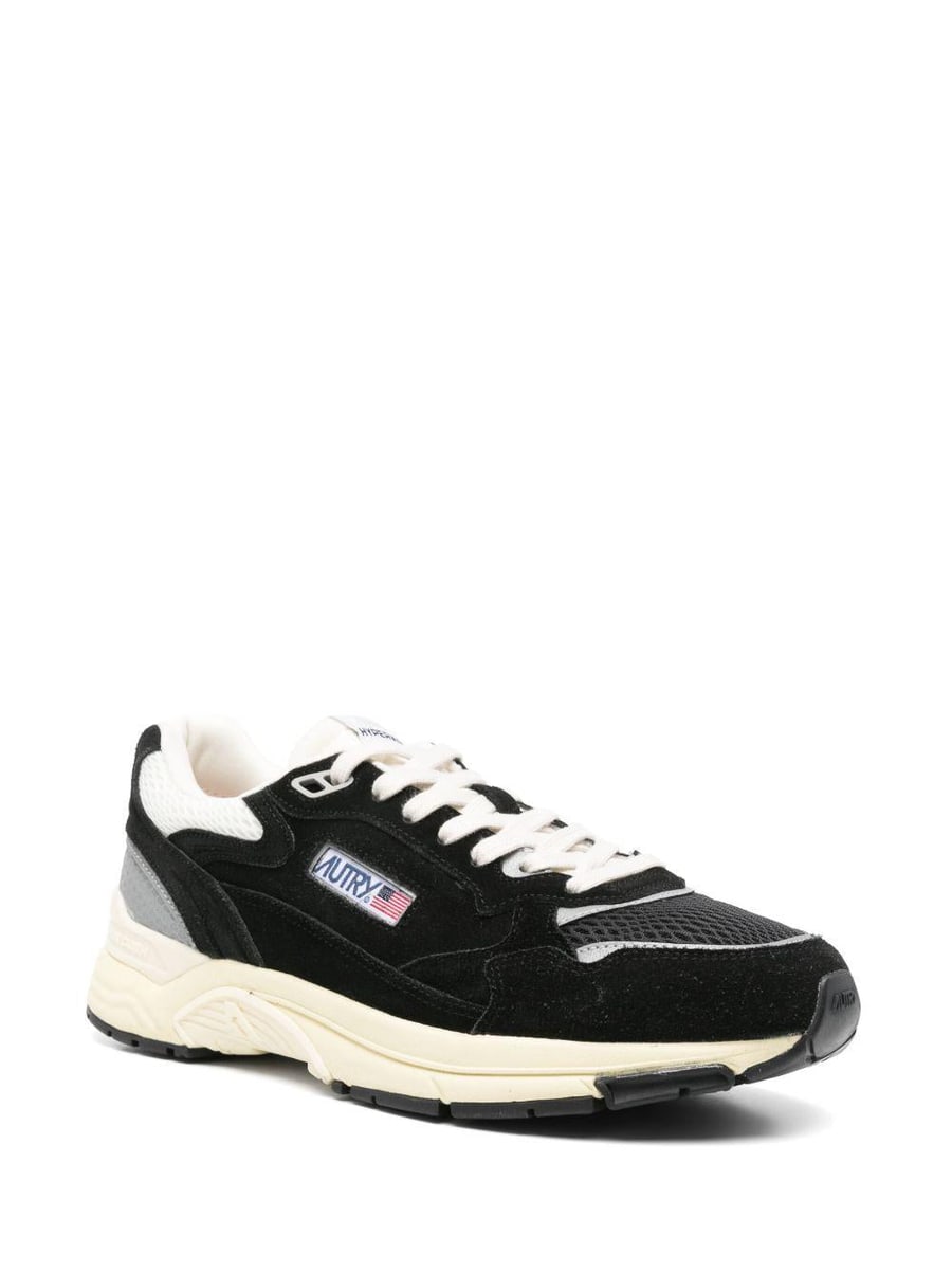 Autry Sneakers 'Hyperway' nere e argento, view 4
