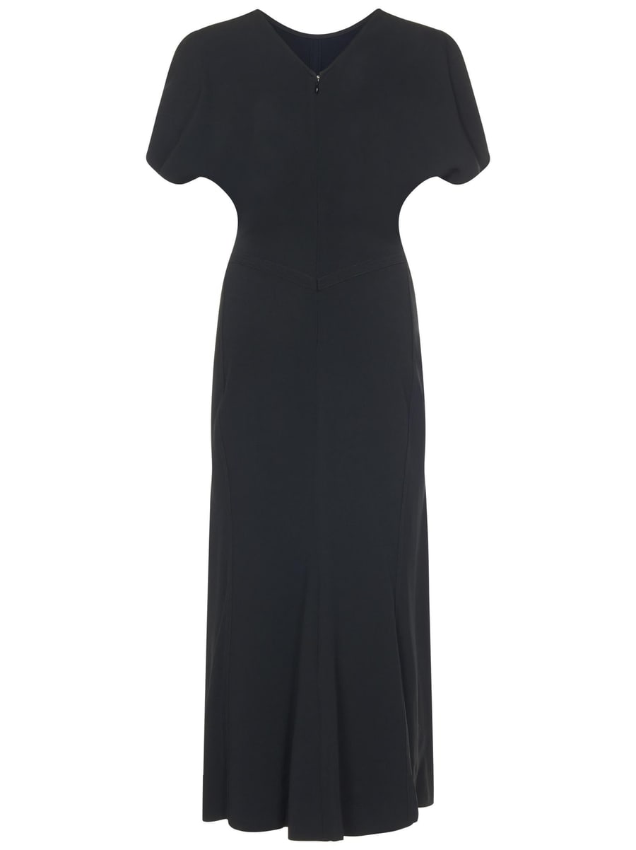 Victoria Beckham Abito Midi Gathered Waist Victoria Beckham, view 4